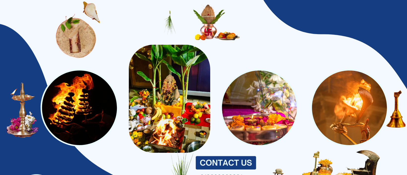 Devotee connecting with Kashi through mobile